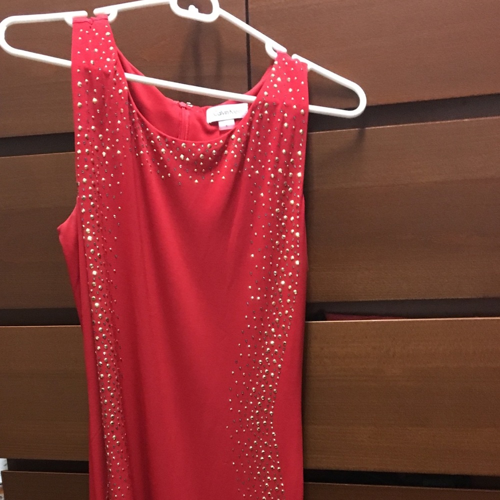 Red Calvin Klein Dress